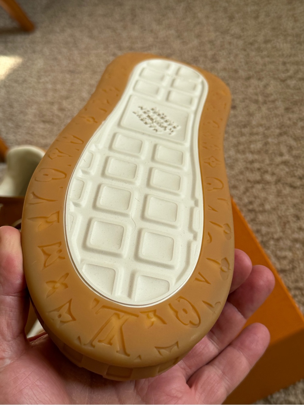 Louis Vuitton Tilted Sneakers color Cognac Brown size LV 7.5 US 8.5 - Picture 8 of 16